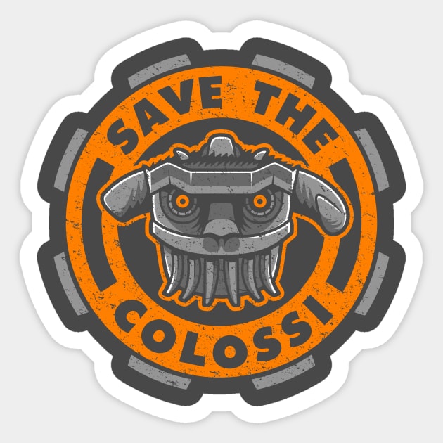 Save The Colossi Sticker by adho1982